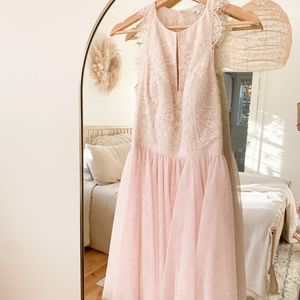 Ted Baker Blush Pink Lace Tulle Dress